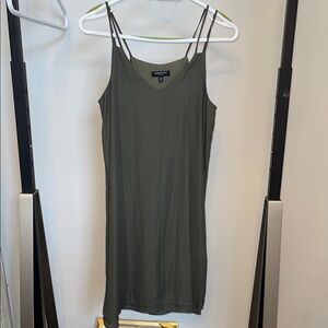 Kenneth Cole Olive Green Slip Dress